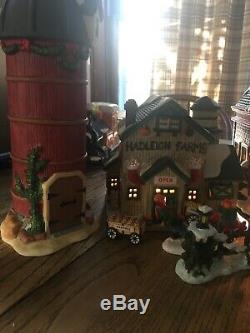 Owell Lemax Compatible Main Street In Snow Village Lot Of 6 With Accessories