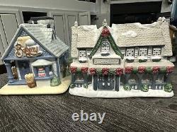 Partylite Christmas Village Set. 9 Houses