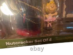 Peanuts Village 4-Piece Nutcracker Figurine Set by Enesco D56 NEW IN BOX