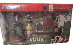 Peanuts Village 4-Piece Nutcracker Figurine Set by Enesco D56 NEW IN BOX