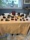 Primitive Folk Art Wood Block Village Houses Set Of 26 Handmade Painted