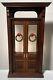 RARE 1991 Byers Choice Christmas Carolers Lighted Wood Door Background Wreaths