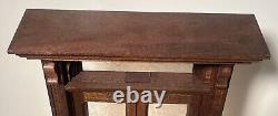 RARE 1991 Byers Choice Christmas Carolers Lighted Wood Door Background Wreaths