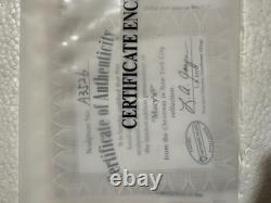 RARE- COA, Santa, Original Case! Hawthorne Village Macy's Christmas in New York