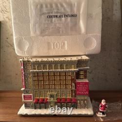 RARE- COA, Santa, Original Case! Hawthorne Village Macy's Christmas in New York