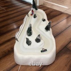 RARE Department 56 Snow Village Animated Ski Slope Original Box Works