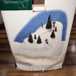 RARE Department 56 Snow Village Animated Ski Slope Original Box Works