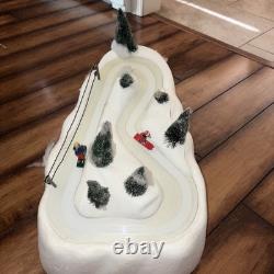 RARE Department 56 Snow Village Animated Ski Slope Original Box Works