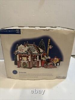 RARE Dept 56 55096 The Cocoa Stop Hot Chocolate Stand Campfire Christmas Village