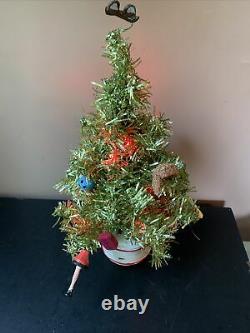 RARE Dept 56 A Christmas Story Tinsel Tree (2005) GUC Lights Up Works Movie