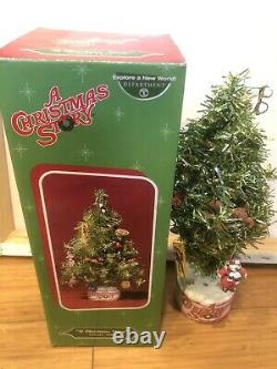 RARE Dept 56 A Christmas Story Tinsel Tree (2005) Lighted EXCELLENT! 12