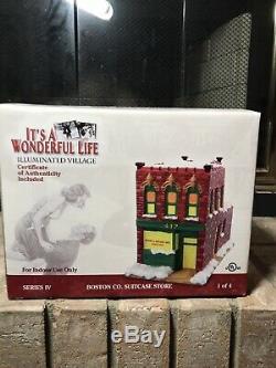 RARE-ENESCO ITS A WONDERFUL LIFE-BOSTON CO. SUITCASE STORE SERIES 4 withCOA NIB