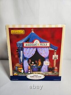 RARE Lemax Madame Viola's Tent Village Collection Carnival Lighted Original Box