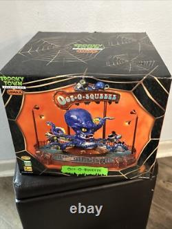 RARE Lemax Spooky Town OCT-O-SQUEEZE Giant Octopus Carnival Ride Halloween