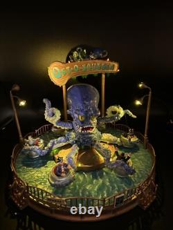 RARE Lemax Spooky Town OCT-O-SQUEEZE Giant Octopus Carnival Ride Halloween