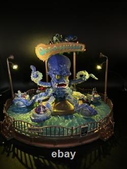 RARE Lemax Spooky Town OCT-O-SQUEEZE Giant Octopus Carnival Ride Halloween