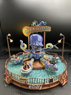 RARE Lemax Spooky Town OCT-O-SQUEEZE Giant Octopus Carnival Ride Halloween