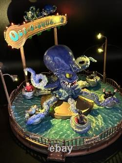 RARE Lemax Spooky Town OCT-O-SQUEEZE Giant Octopus Carnival Ride Halloween