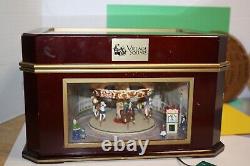 RARE Mr. Christmas Village Square Animated Musical Carousel with Discs