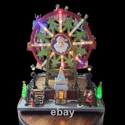 RARE RETIRED 2015 Lemax Carole Towne Krause Ferris Wheel Musical, Lights, Motion