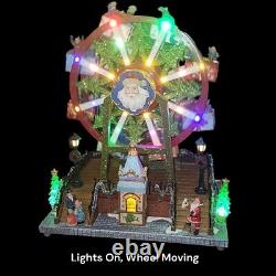 RARE RETIRED 2015 Lemax Carole Towne Krause Ferris Wheel Musical, Lights, Motion