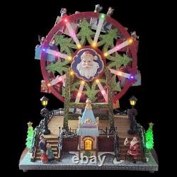 RARE RETIRED 2015 Lemax Carole Towne Krause Ferris Wheel Musical, Lights, Motion