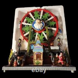 RARE RETIRED 2015 Lemax Carole Towne Krause Ferris Wheel Musical, Lights, Motion