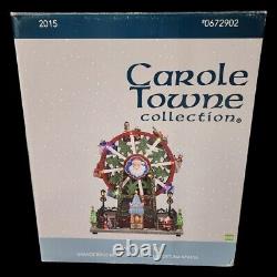 RARE RETIRED 2015 Lemax Carole Towne Krause Ferris Wheel Musical, Lights, Motion