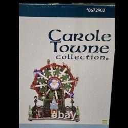 RARE RETIRED 2015 Lemax Carole Towne Krause Ferris Wheel Musical, Lights, Motion