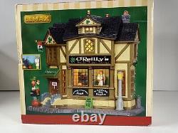 RARE Retired 2013 Lemax O'Reilly's Irish Gift Shop St. Patrick's Day-box & light