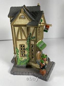 RARE Retired 2013 Lemax O'Reilly's Irish Gift Shop St. Patrick's Day-box & light