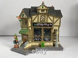 RARE Retired 2013 Lemax O'Reilly's Irish Gift Shop St. Patrick's Day-box & light