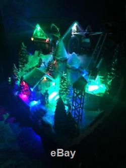 RARE Ryan Sled & Ski Resort Gondola Tree Christmas Music Animated Village Scene
