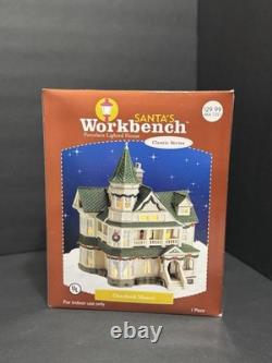 RARE Santa's Workshop Lot of 6 Complete In Box Vintage Light Up Village Set
