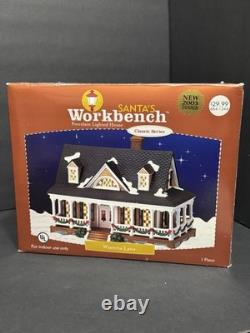 RARE Santa's Workshop Lot of 6 Complete In Box Vintage Light Up Village Set