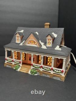 RARE Santa's Workshop Lot of 6 Complete In Box Vintage Light Up Village Set