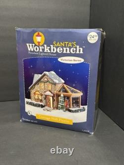 RARE Santa's Workshop Lot of 6 Complete In Box Vintage Light Up Village Set