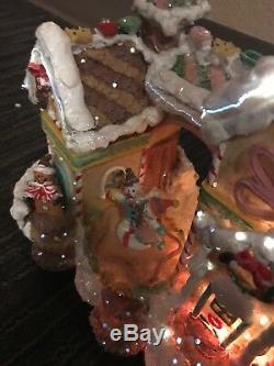 RARE! Vintage Fiber Optic Candy House with Motion Gingerbread Christmas Holiday