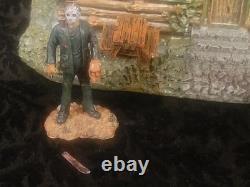 RARE Vintage Hawthorne Village Friday the 13th Camp Crystal Lake Cabin with COA