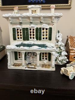 RARE Walter Brockmann Ceramic Cupola Mansion 1977 White Brick Snow House