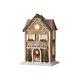 RAZ Imports Gingerbread Lighted Christmas House with Trees 13 Inch