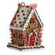RAZ Imports Large 13.5 Gingerbread House Red Green White Candy Christmas NEW