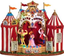 RETIRED Animated Lemax Side Shows #64492, CI\ircus Carnival Fair Freak Show