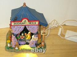 RETIRED Lemax Spookytown # 84792 Madame Viola's Tent Lighted VHTF