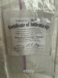 Rare 2003 Hawthorne Christmas Carol Village Ebeneezer Scrooge's House NICE