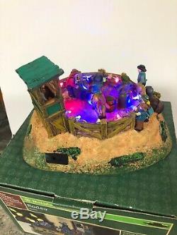 Rare 2009 Cowboy Country Rodeo Bull Riding Holiday Time Christmas Village House