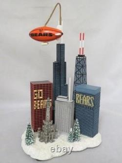 (Rare) 2011 Hawthorne Village Chicago Bears Skyline Sculpture Number #A0025