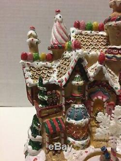 Rare Cracker Barrel Fiber Optic Gingerbread House Handmade Christmas Display