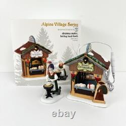 Rare Department 56 Alpine Village Series Christmas Market Holiday Bread Booth
