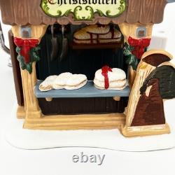 Rare Department 56 Alpine Village Series Christmas Market Holiday Bread Booth